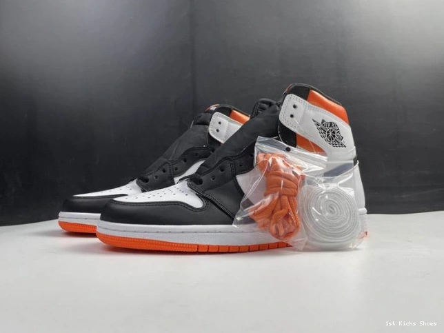 1st Kicks Shoes Electro 1 Orange Jordan 555088-180 High Retro Air 0626